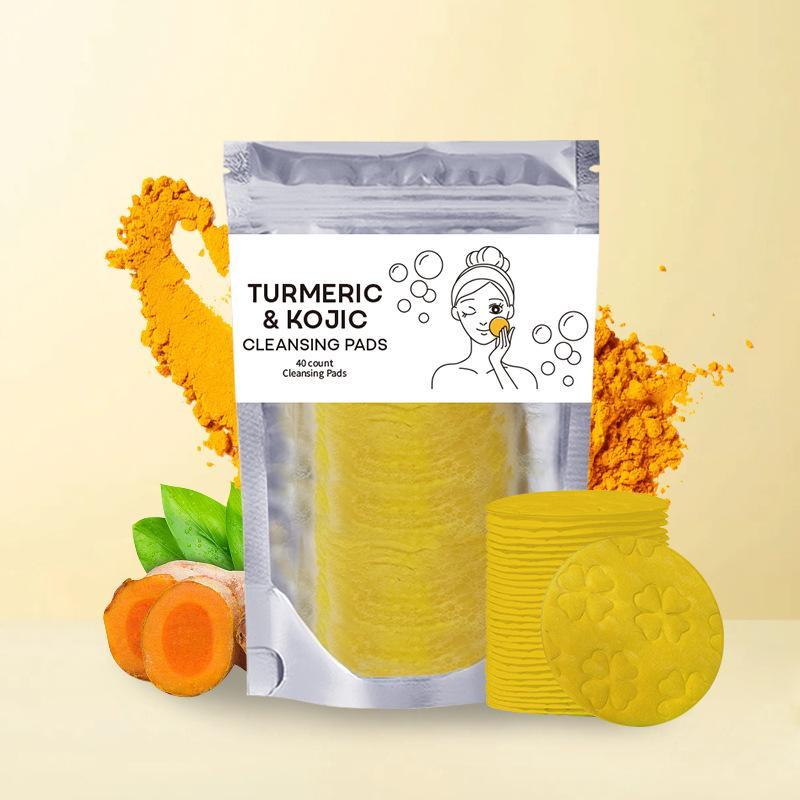 Discos limpiadores de cúrcuma Limpieza facial Cuidado de la piel