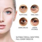 Castor Oil & Collagen Full-Coverage Eye Mask – Targets Under-Eye Bags, Fine Lines, and Dark Circles