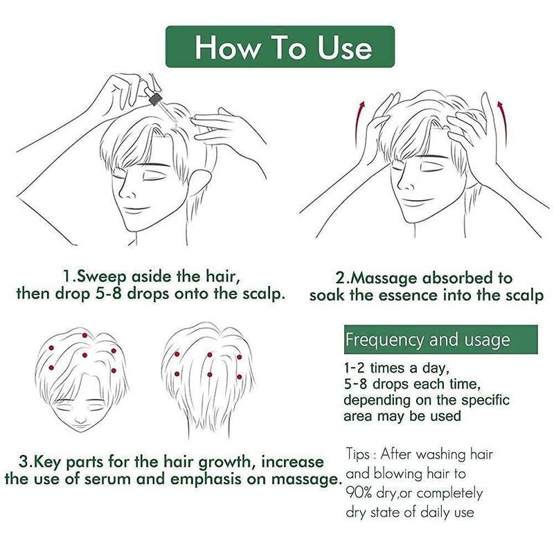 Estimulante del cuero cabelludo con jengibre | Suero para el crecimiento del cabello 