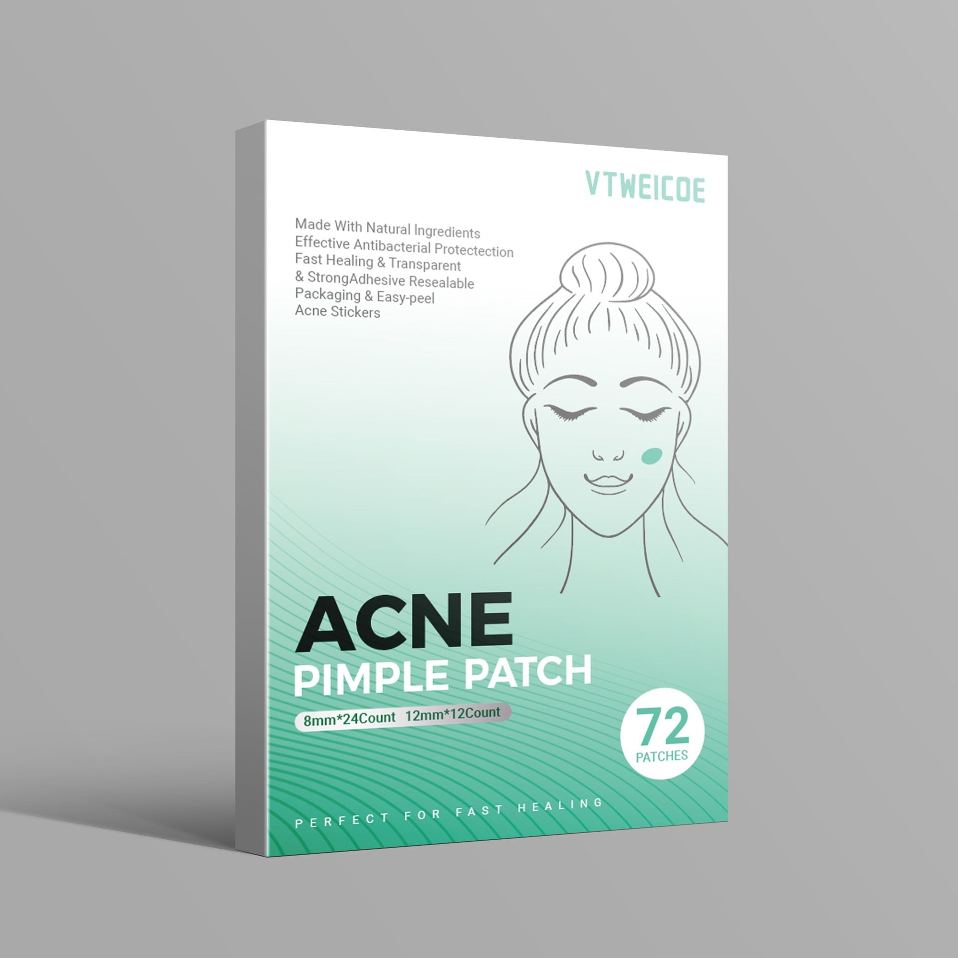 Adhesivo para el acné: se utiliza para reducir la inflamación en las zonas afectadas por el acné. 