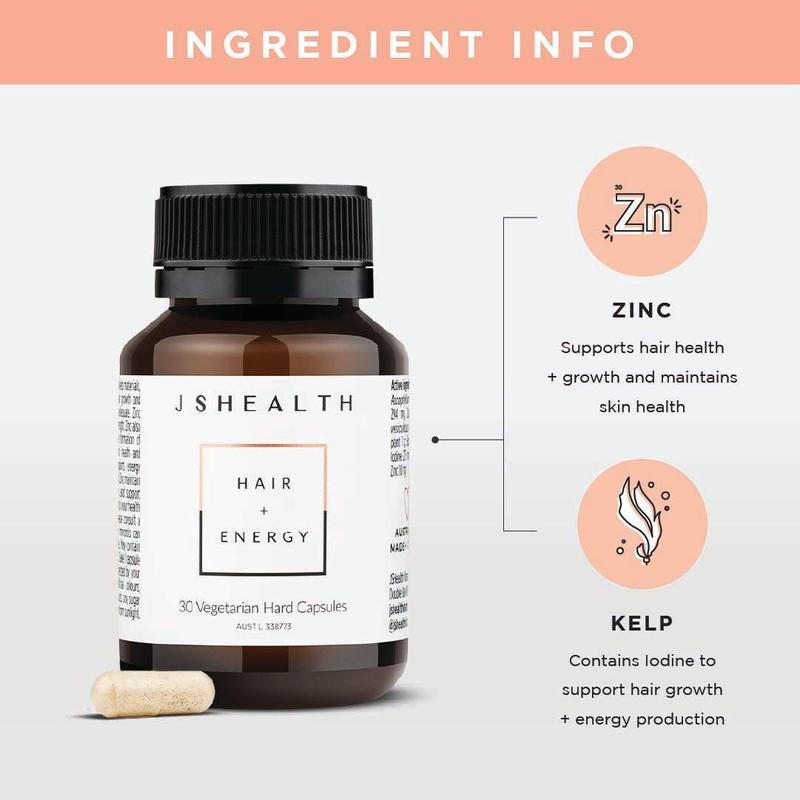 Vitaminas para el crecimiento del cabello Hair + Energy Formula 