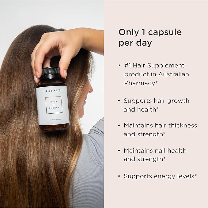 Vitaminas para el crecimiento del cabello Hair + Energy Formula 