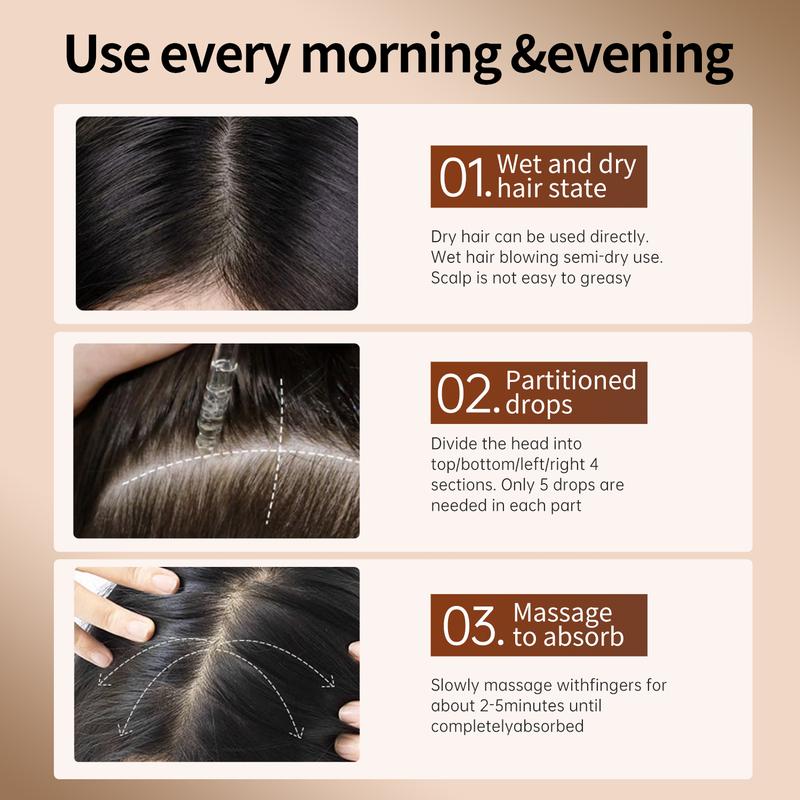 【FDA Crecimiento del Cabello】Esencia para el crecimiento del cabello con sésamo negro 