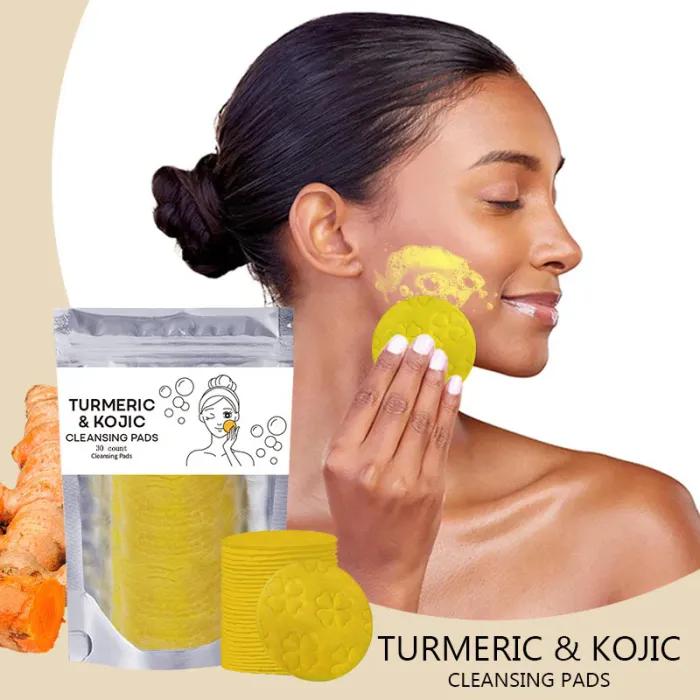 Discos limpiadores de cúrcuma Limpieza facial Cuidado de la piel
