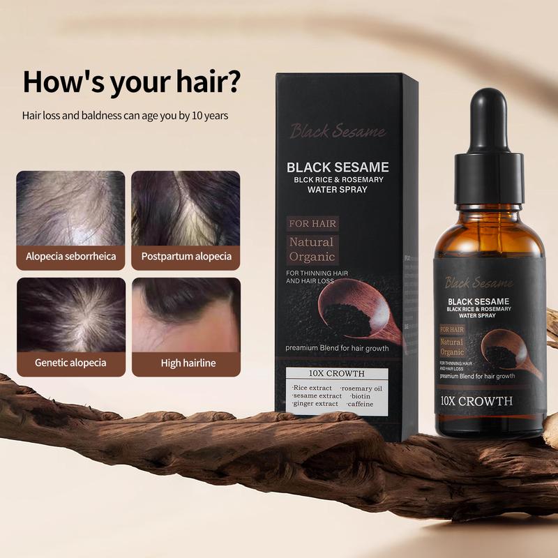 【FDA Crecimiento del Cabello】Esencia para el crecimiento del cabello con sésamo negro 