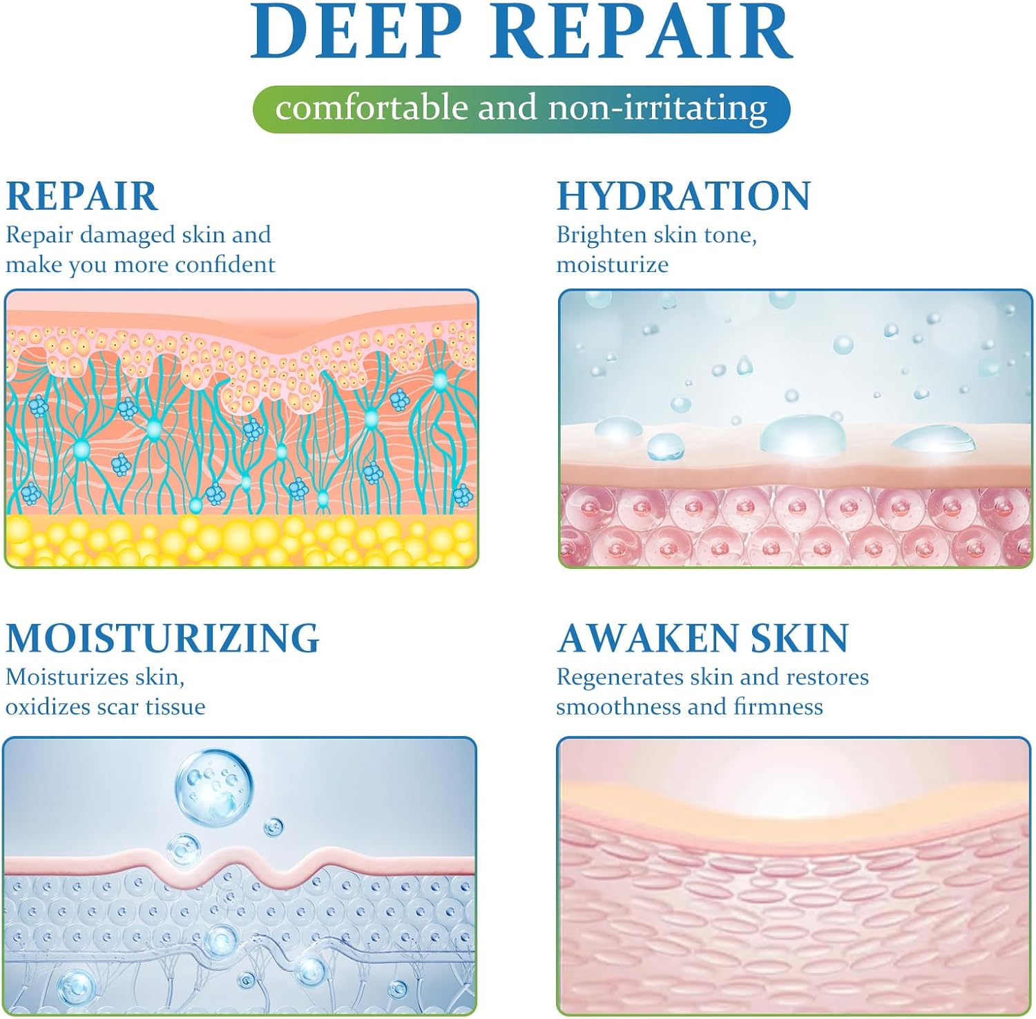 Kit de solución para cicatrices: gel crema para cicatrices + cinta de silicona para cicatrices