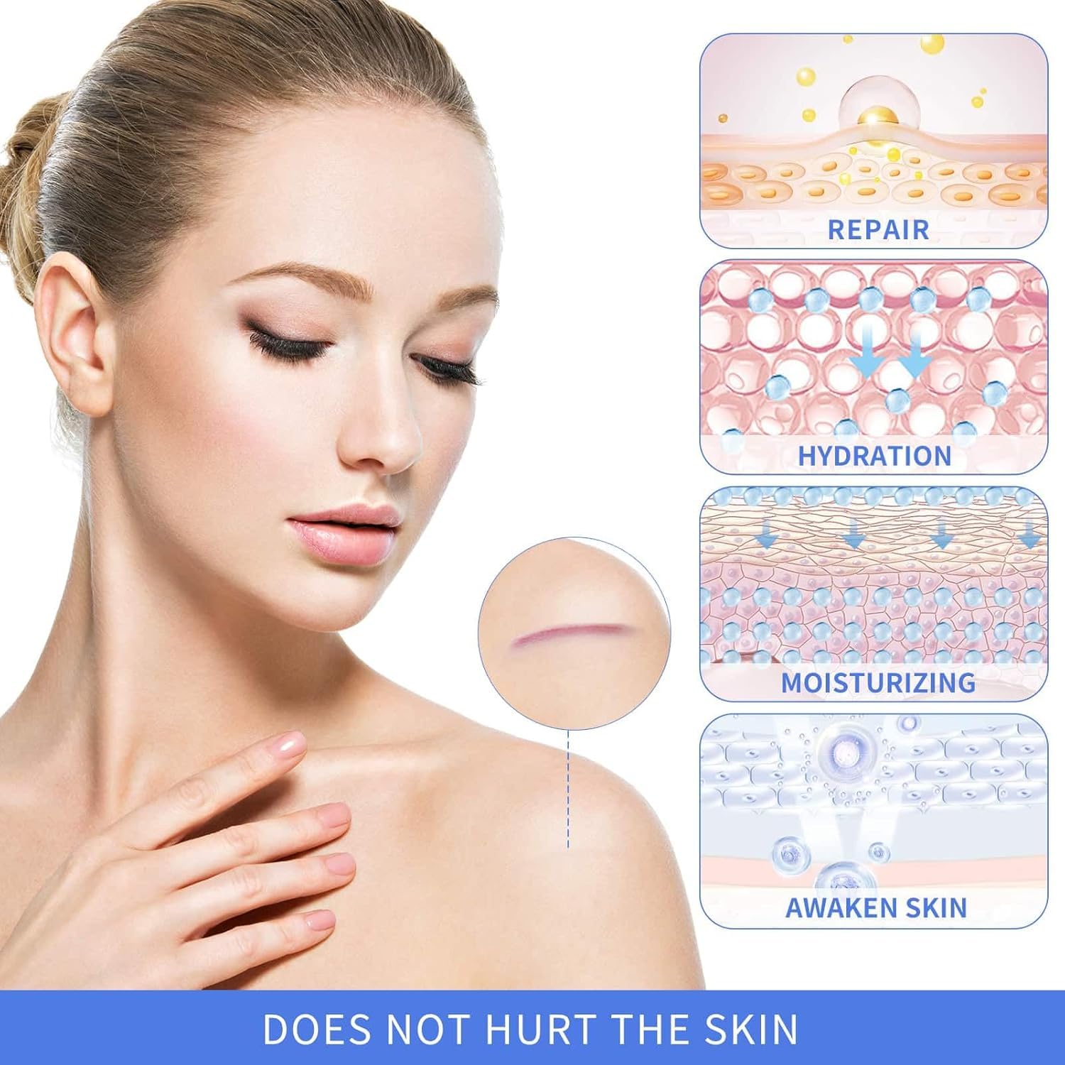 Kit de solución para cicatrices: gel crema para cicatrices + cinta de silicona para cicatrices