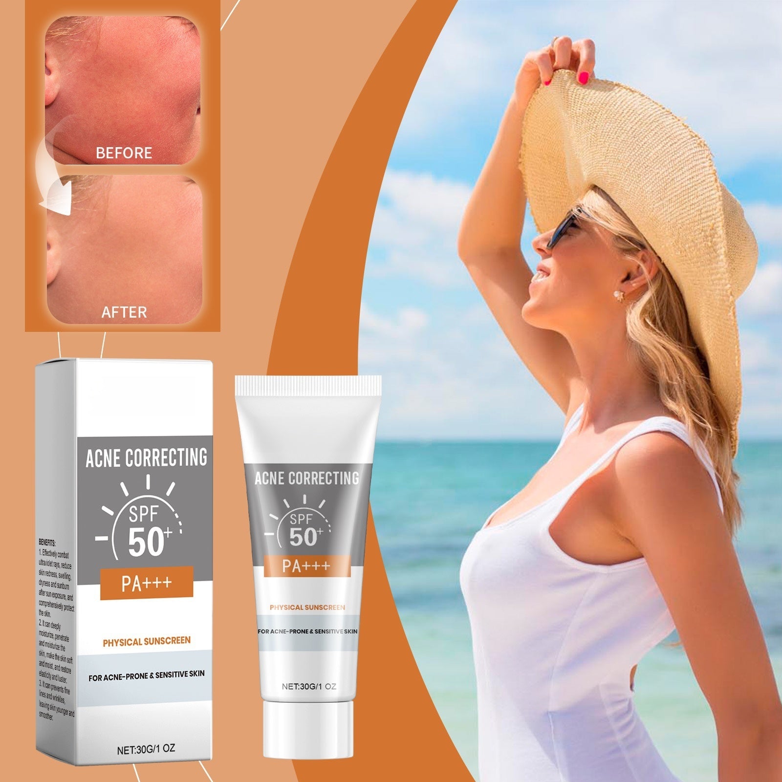 SPA+++Spectrum Sonnenschutz-Gesichtscreme | LSF 60+ Schutz &amp; Feuchtigkeit | Schwereloses &amp; erfrischendes Gefühl 