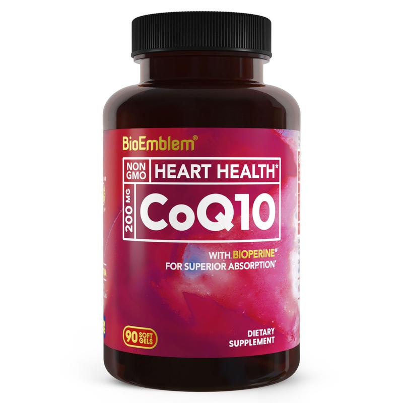 CoQ10 con BioPerine, 90 cápsulas blandas de 200 mg 