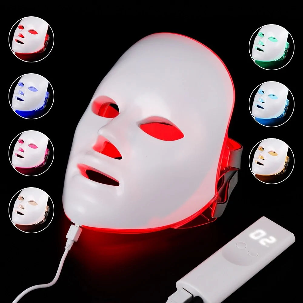 Máscara facial de terapia LED Glow