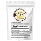 Vitamina D3 10000 UI más K2 (MK-7) 200 mcg, 300 cápsulas blandas de aceite de coco virgen 